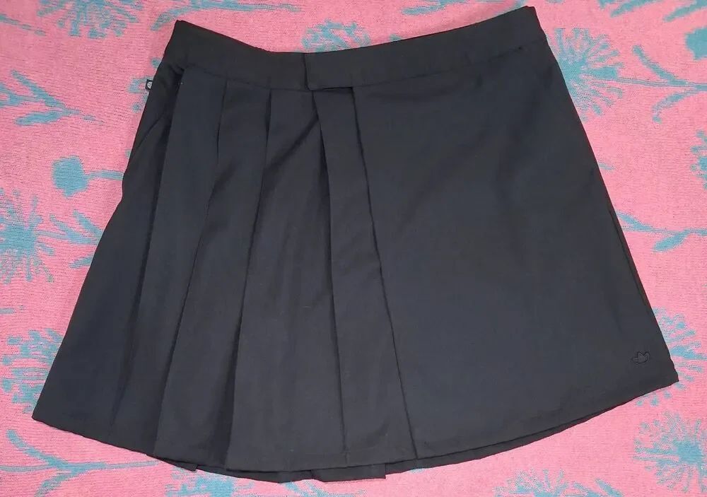 Adidas womens medium wrap tennis skirt black